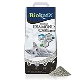Biokat's Diamond Care Classic ohne Duft - Feine Katzenstreu mit Aktivkohle und Aloe Vera - 1 Sack (1 x 10 L)