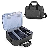 Luxja Beamer Tasche mit Schutzhülle für Laptop, Projektor Tasche Kompatibel mit Acer, BenQ, Epson, Optoma und Viewsonic Beamer, 39.4 cm x 28 cm x 13.5 cm, Schwarz