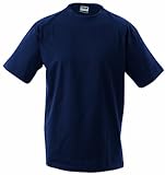James & Nicholson Jungen Junior Basic Rundhals T-Shirt, Grün (Petrol), Large (Herstellergröße: L (134/140))