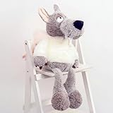 LJHLCC Eine niedliche kleine Wolfspuppe im Schaffell, mit der Kinder zum Schlafen gelockt Werden. Die Puppe schläft mit einem Kissen-EIN Wolf im Schafspelz-35
