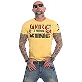 Yakuza Herren Dead Punk T-Shirt, Pale Marigold, 4XL