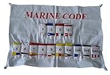 Unbekannt Marine Maritime Signalflaggen-Set – Set von 40 Flaggen mit Hülle – nautisches Boot, Schiff, Schiff, Schiff, nautische Dekoration