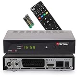 RED OPTICUM Nytro Box Plus Hybrid-Receiver HD-TV I DVB-C & DVB-T2 Receiver mit Aufnahmefunktion PVR - HDMI - USB - SCART - Coaxial Audio - Ethernet - LED Display I Digitaler Kabelreceiver