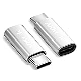 ARKTEK USB C Lightning Adapter - USB C auf Lightning (Buchse) Ladeadapter für Pad Pro 2019, Galaxy S20 S20+ S10 S9+ Note 9 8 LG V30 G6 G7, Moto Z3, Huawei P30 Pround mehr (2er Pack nur Aufladen)