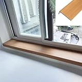 Ersatzplatten für den Innenbereich, Eichenmaserung, Hartacryl, Fensterbankschutz, einfache Reinigung, Fensterbankabdeckung (L150 cm x B40 cm)