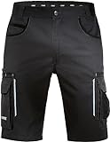 Uvex Tune-Up Arbeitshosen Männer Kurz - Shorts für die Arbeit - Schwarz - Gr 34W/Etikettengröße- 52