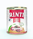 Rinti Pur Kennerfleisch Rind für Hunde, 12er Pack (12 x 800 g)