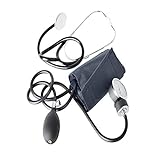 Healifty Manuelle Blutdruckmanschette & Stethoskop – Blutdruckmessgerät Armmanschette Für Zu Hause (Schwarz)