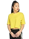 Urban Classics Damen Ladies Multicolor Side Taped Tee T-Shirt, Gelb (Bright-Yellow 01684), Large (Herstellergröße: L)