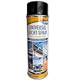 DIP-Tools Elastisches Universal Dichtspray - Starkes Sealant Spray Perfekt Geeignet zum Dachrinne Abdichten, als Dichtspray für Boote und Universal Abdichtung für Wohnwagen (1x500ml, schwarz)