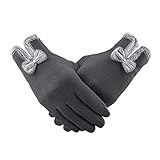 SHUBIAO Handschuhe Damen Winterhandschuh Warme Touchscreen Handschuhe Winddicht Handschuhe für Frauen Mädchen Handschuhe Fäustlinge Männer Winter Warm (Farbe: Grau, Größe: Einheitsgröße)
