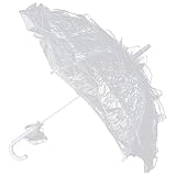 SODIAL(R) Sonnenschirm Elegante Spitzen Sonnenschirm Hochzeit Schiessen