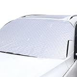 DWFEYOI Frontscheibenabdeckung Auto, Windschutzscheibe Abdeckung, Windschutzscheibenabdeckung, Scheibenabdeckung Auto, Faltbar gegen Sonne, Schnee, Frost, Staub, 140 * 101