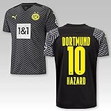 TSH7NDF Dortmund Erwachsene Trikot Away 2021/22, Größe:XL, Spielername:10 Hazard