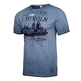 1. FC Köln T-Shirt „Am Rheinufer Gr. 2XL, Blau
