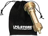 LPG-Store LPG GPL Autogas Tankadapter Acme Gasflaschen Propangas lang Adapter mit Stoffbeutel by