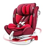 LETTAS Kindersitz 360° Drehbar ISOFIX Top Tether Gruppe 0+1/2/3 (0-36kg) Seitenschutz Baby Autositz ECE R44/04