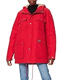 Superdry Mens Mountain Padded Parka, Hike Red, S