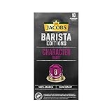 Jacobs Kaffeekapseln Barista Editions Character Roast, 100 Nespresso®* kompatible Kapseln, 10 x 10 Getränke