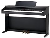 Classic Cantabile DP-50 SM E-Piano (Digitalpiano mit Hammermechanik, 88 Tasten, 2 Anschlüsse für Kopfhörer, USB, LED, 3 Pedale, Piano für Anfänger) schwarz matt