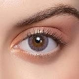MITATA One Day Nichtionisch Tageslinsen weich, 10 Stück Hochwertige Farblinsen Kontaktlinsen farbig ohne Sehstärke（0.00DPT)） (Cherry Grey-Purple)