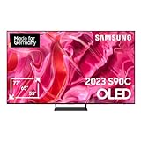Samsung OLED 4K S90C 55 Zoll Fernseher (GQ55S90CATXZG, Deutsches Modell), Quantum HDR OLED, Neural Quantum Prozessor 4K, LaserSlim Design, Smart TV [2023]