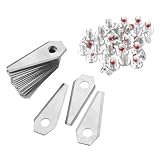 YJMYLTO 30-teiliges Ersatz-Trimmermesser for Rasenmäher, kompatibel mit Husqvarna Automower/Garten-Roboter-Rasenmäher-Zubehör(Silver 2-30pcs)