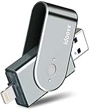Apple MFi-zertifizierter USB-Stick für iPhone und iPad, Fotostick, 256 GB, USB 3.0, externer Speicheradapter, Erweiterung für iOS, PC, Mac und Windows-PC
