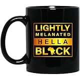 Schwarzer Geschichtsmonat-Bekleidung leicht melannated Hella Black Becher