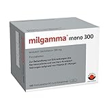 Milgamma® mono 300 Benfotiamin Filmtabletten zur Behandlung von Neuropathien und kardiovaskulären Störungen aufgrund von Vitamin-B1-Mangel, 100 Stück