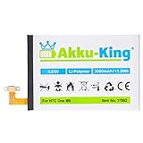 Akku-King Akku kompatibel mit HTC B0PGE100 - Li-Polymer 3000mAh - für One M9, M9 Plus, M9+, M9pw, S9, S9 TD-LTE, S9u, One Me, Hima, 0PJA120