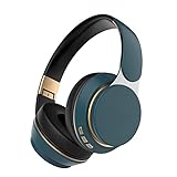 TUOXINDA Drahtlose Kopfhörer Bluetooth 5.0 Headset Faltbare Stereo einstellbare Kopfhörer mit Mikrofon for Telefon PC TV (Color : Navy Blue)