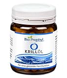 BioProphyl® Krill-Öl - Omega 3 Fettsäuren, 500mg Krillöl Euphausia superba mit 110mg Omega 3 Fettsäuren, reich an natürl. EPA u. DHA, geruchs- & geschmacksneutral, 60 veget. Fischöl-Kapseln