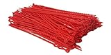 Blitzbinder - Kugelbinder - Mehrzweckbinder - Kabelbinder - 180mm Rot 200Stck. - inkl. Aufbewahrungsbox | Premiumqualität von PC24 Shop & Service