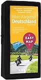 EASY MAP Biker-Kartenset Deutschland: 12 Motorradkarten 1:300.000 (KUNTH EASY MAP)