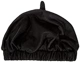 Boland 62000 - Baskenmütze für Erwachsene, Schwarz, 20er Jahre, Künstler, Barett, Kopfbedeckung, Accessoire, Kostüm, Karneval, Mottoparty