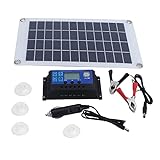 Fafeicy Solarmodul-Kit 10 W 18 V, Photovoltaikzellen und -Module, Solarmodule mit Solarladeregler für Wohnmobile, Autos, Schiffe, Motorräder, Haushaltsgeräte