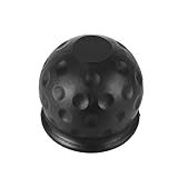 Winbang Anhängerkupplung Ballabdeckung, Kappe Anhängeraufhängung 50mm Anhänger Gummiabdeckung aus schwarzem Gummi (1pc)