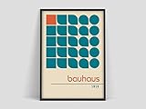 Bauhaus-Plakat, 100 Jahre Bauhaus, Bauhaus-Ausstellungsdrucke, Herbert Bayer-Plakate, Bauhaus-Drucke, Walter Gropius, rahmenlose Dekoration der Bauhaus-Kunstfamilie Z 60x90cm