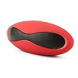 RYSF Mini Stereo Drahtloser Bluetooth-Lautsprecher Tragbares 3D-Soundsystem Musiklautsprecher TF Super Bass Column Acoustic System Surrounding (Color : Red)