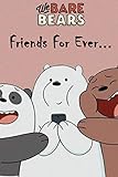 Bare Bears Notebook 'friends for ever': Journal Blank Lined Ruled 120 Pages ( Diary) for kids and teenagers