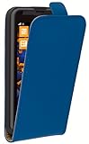 mumbi Tasche Flip Case kompatibel mit Nokia Lumia 630 / 635 Hülle Handytasche Case Wallet, blau