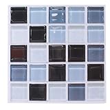 SALUTUY Mosaik, umweltfreundliche abnehmbare Selbstklebende 6 Stück Fliesenaufkleber Küche ölbeständige Aufkleber wasserdicht für Küchenrückwand und Möbeldekor(FX705)