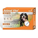 Animal Vita® Spot On Zeckenschutz für Hunde [zuverlässiger Zeckenschutz] Zeckenmittel für Hunde -Zeckenschutz Hund - Spot On für große Hunde (30 bis 50kg)