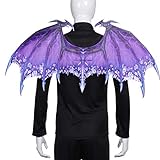 ABOOFAN Halloween-Party-Requisiten, nicht gewebt, Drachenflügel, kreative Performance-Flügel für Erwachsene (lila)
