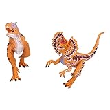 Tierspielzeug Statue, Carnotaurus Figur Spielzeug realistische Details Kunststoff lebensecht für Zuhause für(xd23-1 Bull Dragon Double Spinosaurus)