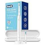 Oral-B Pulsonic Slim Clean 2500 Elektrische Schallzahnbürste/Electric Toothbrush, 2 Aufsteckbürsten, Reiseetui, sanfte Zahnreinigung mit Timer, weiß