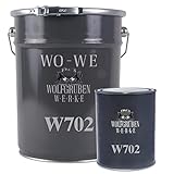 2K Epoxidharz Garagenfarbe Bodenbeschichtung MATT W702 Platingrau RAL7036 - 5kg