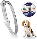 Verstellbar Zecken- & Flohschutz Halsband Hund, Floh und Zeckenhalsband für Hunde Natürlicher Zeckenschutz, Länge: 63cm,für kleine, mittlere und große H
