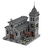 Bulokeliner Modular Building Modellbausatz, Mittelalterlich Glockenturm Kirchen Gebäude Modell, Architektur Klemmbausteine Kompatibel mit Lego